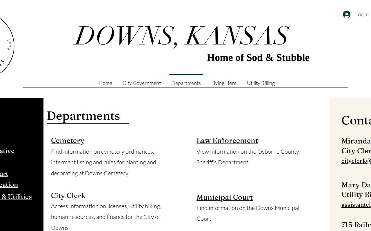 Downs arrest records sheriff routing on the official departments page
